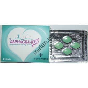 Силданефил цитрат (AlphaGra ) Alpha Pharma 4 таблетки (1таб 100 мг) - Казахстан